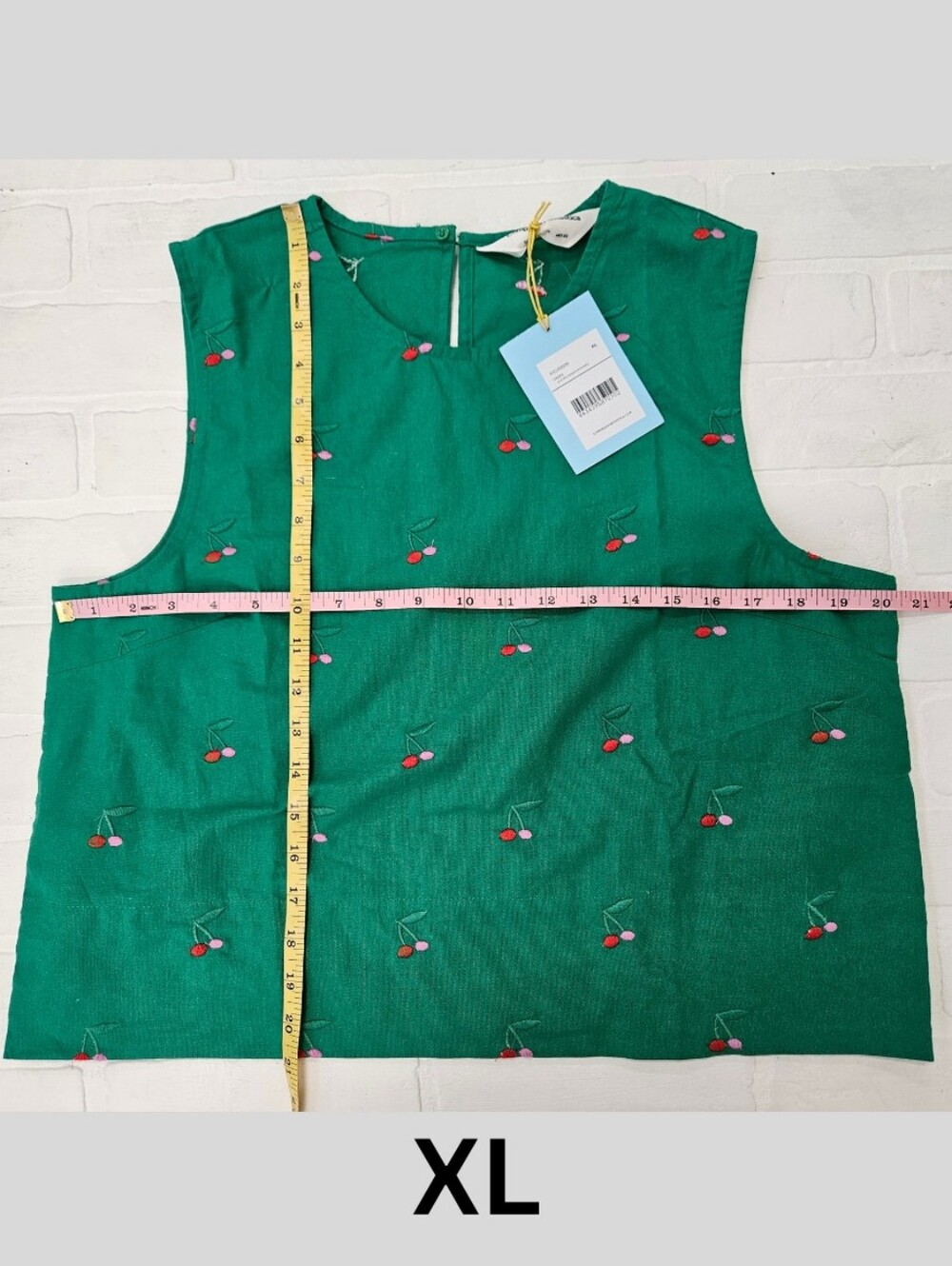 Embroidered Cherry Shell Top - Picture 10 of 10